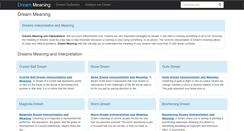Desktop Screenshot of dreammeaning.org